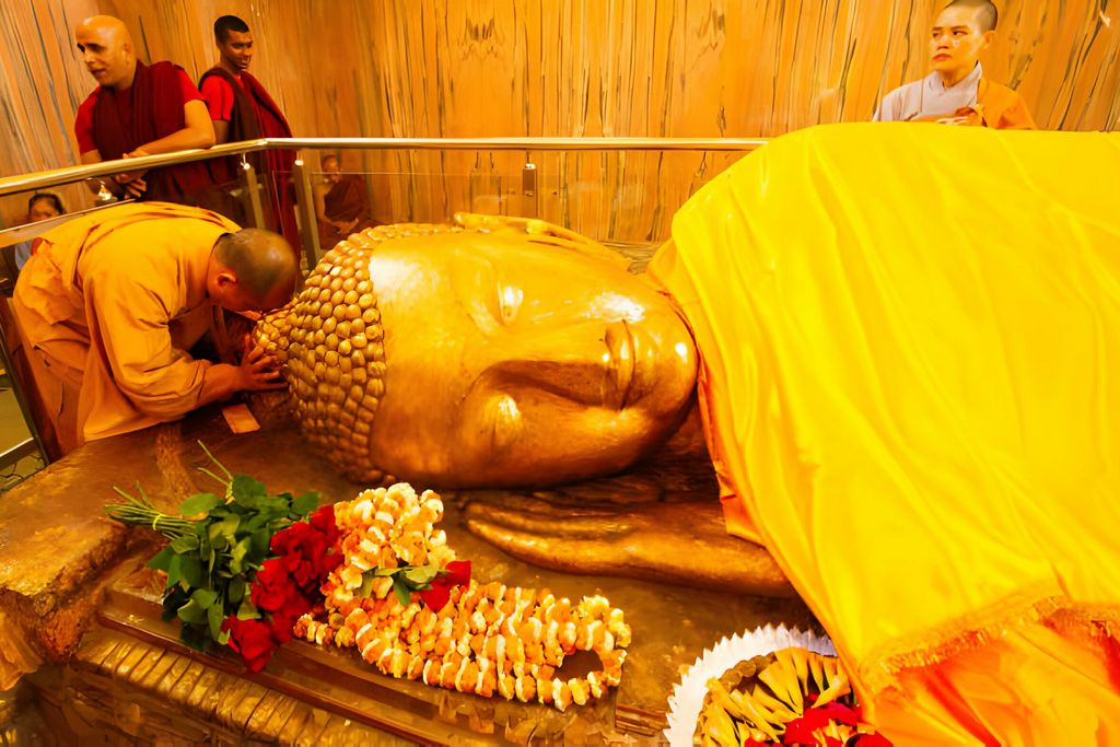 sleeping Buddha kushinagar